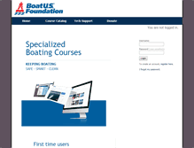 Tablet Screenshot of learn.boatus.org